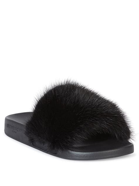 givenchy mink slides replica|GIVENCHY Mink Rubber Slide Sandals 37 Black .